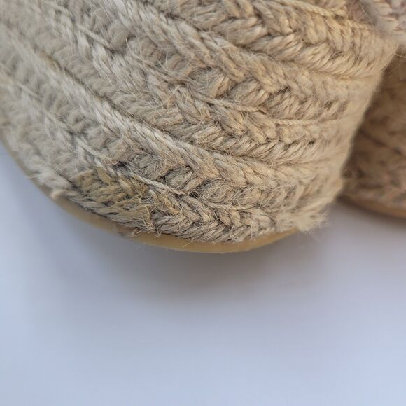 Mudd Women's Y2K Platform Espadrille Sandals Cream Approximate Size 10 Beachy - Picture 9 of 13